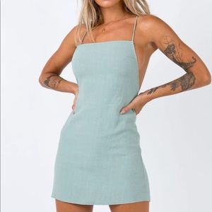 Princess Polly Sinclair Mini Dress in Sage